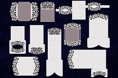 Bundle big set wedding invitations svg laser cut templates Product Image 1