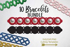 Cuff Bracelet, Leather Jewelry Templates svg dxf cutting Product Image 1