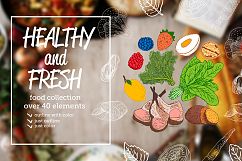 Healthy and Fresh. Food collection Product Image 1