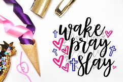 Wake Pray Slay SVG Product Image 1