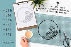 Peonies x 3- SVG EPS DXF PNG PDF JPG Cutting File  Product Image 5