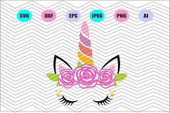 Unicorn Head Svg,Unicorn Svg,Vector File Vinyl Decal Product Image 1