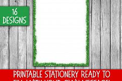 Christmas Stationery - Glitter Borders - Digital Paper Product Image 2