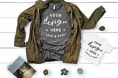 T-Shirt Mockup Mega Bundle Fall Winter Bella Canvas 3001 Product Image 21