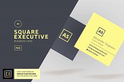 Square Executive Business Card - BC061 Product Image 1