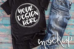 Black t shirt mock up 6511 Product Image 2