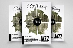 City Jazz Music Party Flyer Product Image 1