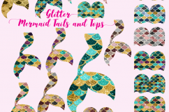 Glitter Mermaid tails and tops Product Image 1