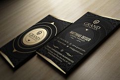 Gold And Black Business Card Product Image 3