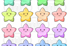 Kawaii Stars Clipart Product Image 2