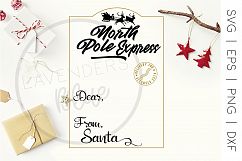 Christmas SVG | Santa Sack Template | North Pole Product Image 2