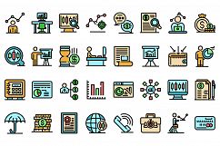 Trader icons set vector flat Product Image 1