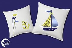 Nautical Whales clipart, graphics, illustrations AMB-518 Product Image 3