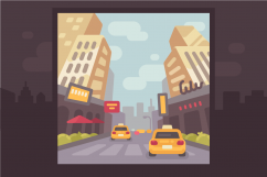 City street illustrations Product Image 2