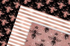 Rose Gold Bee Seamless Patterns Product Image 3