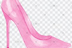 100 Hand Painted Watercolor Shiny High Heels Clip Arts Product Image 2