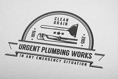 Plumbing retro logos Product Image 2