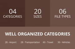 166 Transport Flat Greyscale Icons Product Image 3