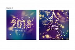 Vector backgrounds of snowfall Product Image 8