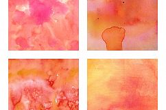 Artistic Orange Watercolor - Scrapbook Papers Product Image 3