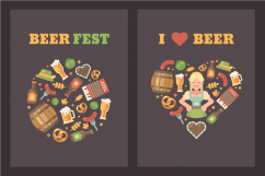 Oktoberfest beer festival icons and patterns Product Image 4