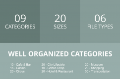 166 City Life Filled Round Corner Icons Product Image 3