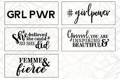 Woman Up Girl Power SVG Cut File Bundle Product Image 4