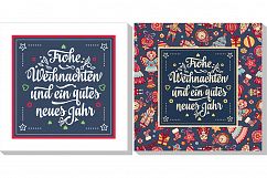 Frohe Weihnacht. Neues Jahr. Congratulations in German language. Happy Christmas in Deutschland. Product Image 12