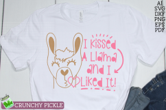 I Kissed a Llama &amp; I Liked It SVG Product Image 1