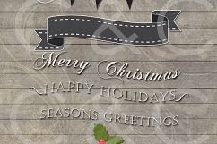 20 Chalkboard Holiday Tags- Elements/ Wordart/ Clipart Product Image 4