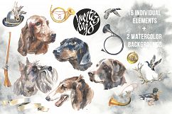 Hunter dogs Watercolor Set Product Image 4