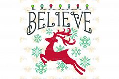 Believe Christmas Lights svg Product Image 2