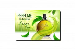 Perfume Aroma Creative Promotional Poster Vector Product Image 1