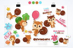 Woodland squirrel graphics and illustrations Product Image 2