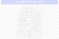 Winter SVG Cut File, Snowflake Papercut, Christmas Reindeer Product Image 4