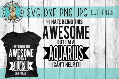 Aquarius - I hate being this awesome but i&#039;m a, BUNDLE SVG Product Image 1