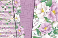 Purple flowers paper Product Image 6