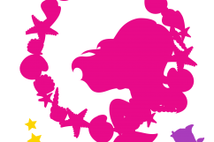 mermaid-wreath cutting files svg, dxf, pdf, eps included - cut files for cricut and silhouette - Cutting Files SG Product Image 2