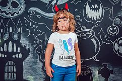 Halloween Kids T-Shirt Mock-Up Product Image 7