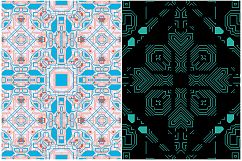 10 Techno Pattern Backgrounds Product Image 4