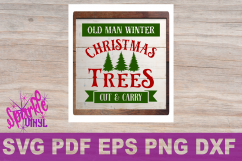 Svg Christmas Sign Stencil Bundle printable svg dxf png pdf esp files for cricut or silhouette Merry Christmas Trees Sold here Mistletoe svg Product Image 7