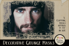 Decorative Grunge Photoshop Clipping Masks &amp; Tutorial Product Image 4