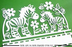 Zebra paper cut SVG  DXF  EPS files Product Image 2
