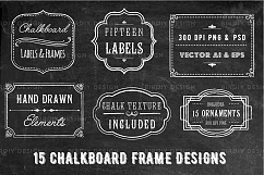 Chalkboard Frame and Label Overlays Product Image 1