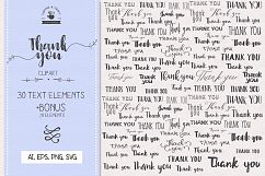 SVG Thank You Pack + Bonus Wreaths & Flourishes Product Image 1