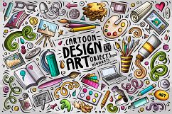 Design &amp; Art Cartoon Objects Set Product Image 1