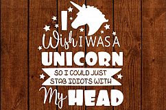 Unicorn quote svg cutting files,Animal quote svg cutting fil Product Image 4