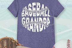 Distressed Baseball ball Mom Dad Brother Sister Auntie Nana Grandpa Grandma t shirt design Product Image 6