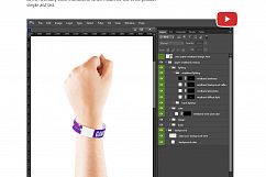 Tyvek Wristband Mockups Set Product Image 6