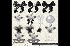 Luxury Bag Shine The Night Clip Arts, Masquerade, Feather Product Image 10